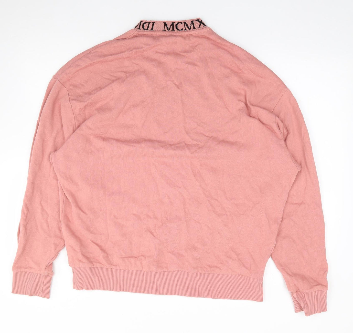 ASOS Womens Pink  Cotton Pullover Sweatshirt Size L  Pullover