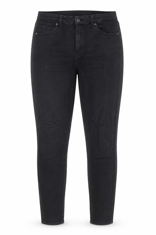Topshop Womens Black  Cotton Skinny Jeans Size 30 in L32 in Regular Button