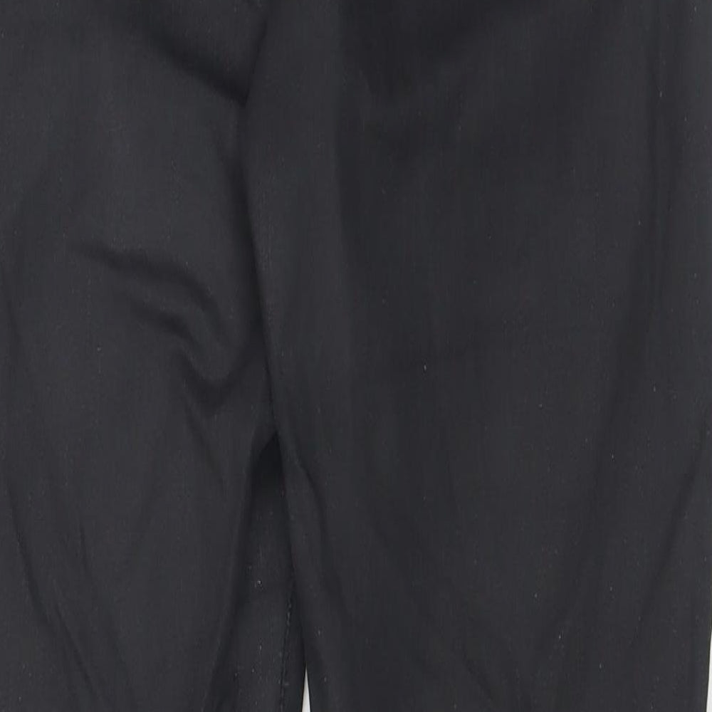 Topshop Womens Black  Cotton Skinny Jeans Size 30 in L32 in Regular Button