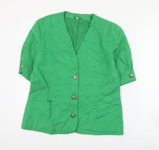 Preworn Womens Green   Jacket  Size 12  Button