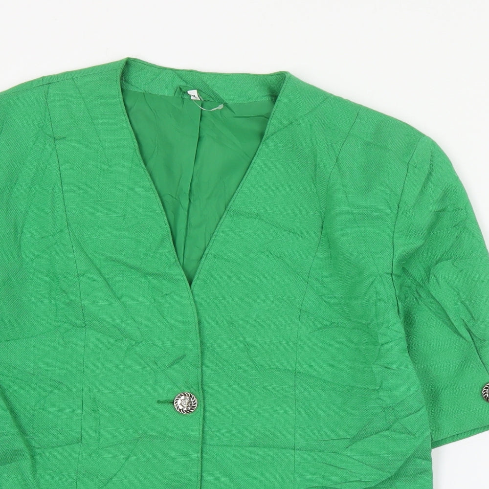 Preworn Womens Green   Jacket  Size 12  Button