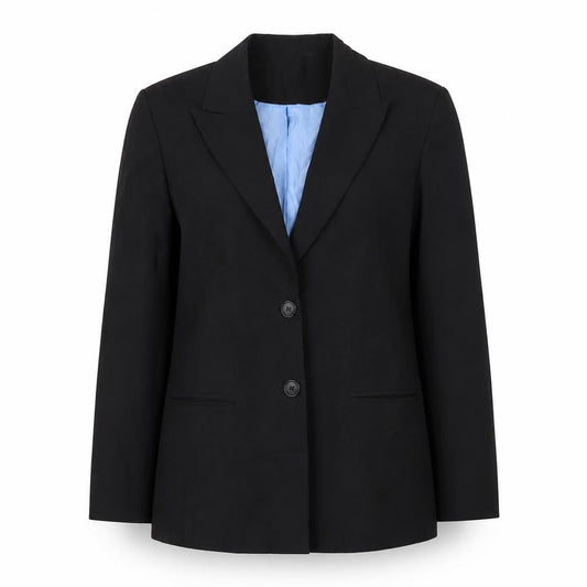 JDV Womens Black  Polyester Jacket Suit Jacket Size 12