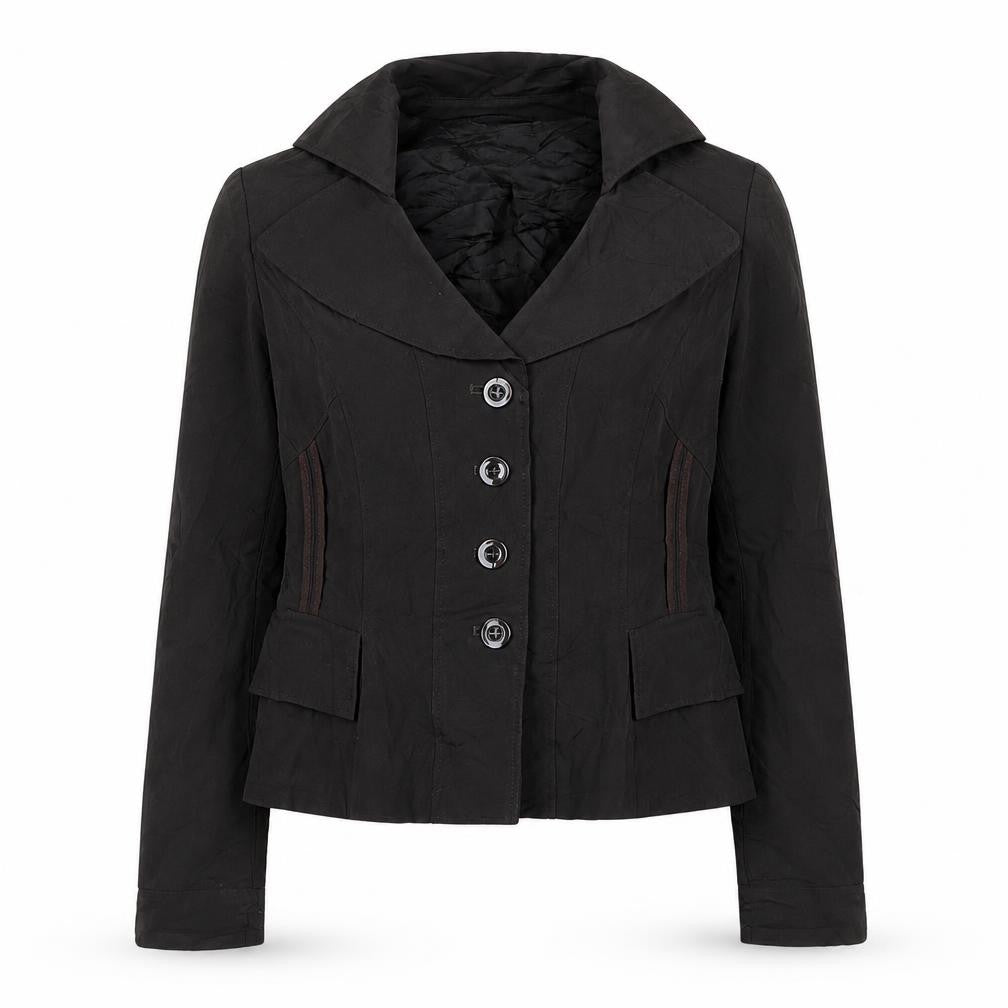Hexeline Womens Brown   Jacket  Size 10  Button