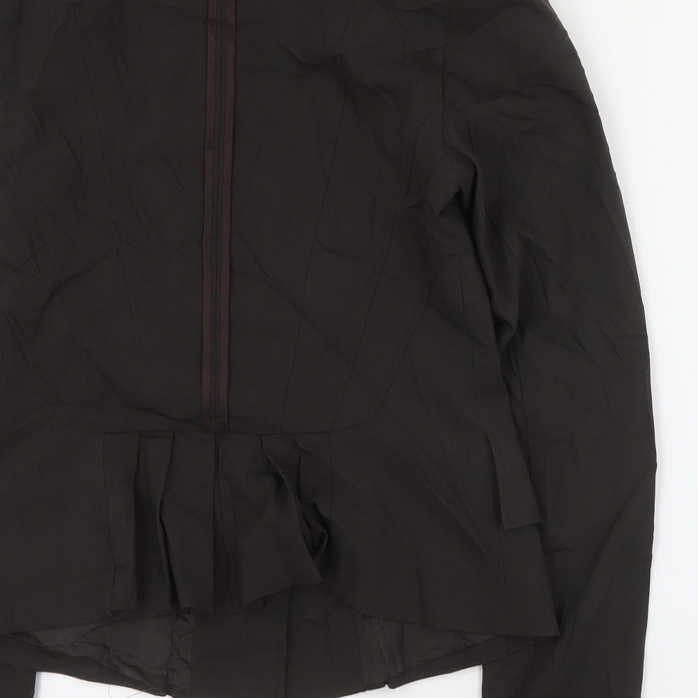 Hexeline Womens Brown   Jacket  Size 10  Button