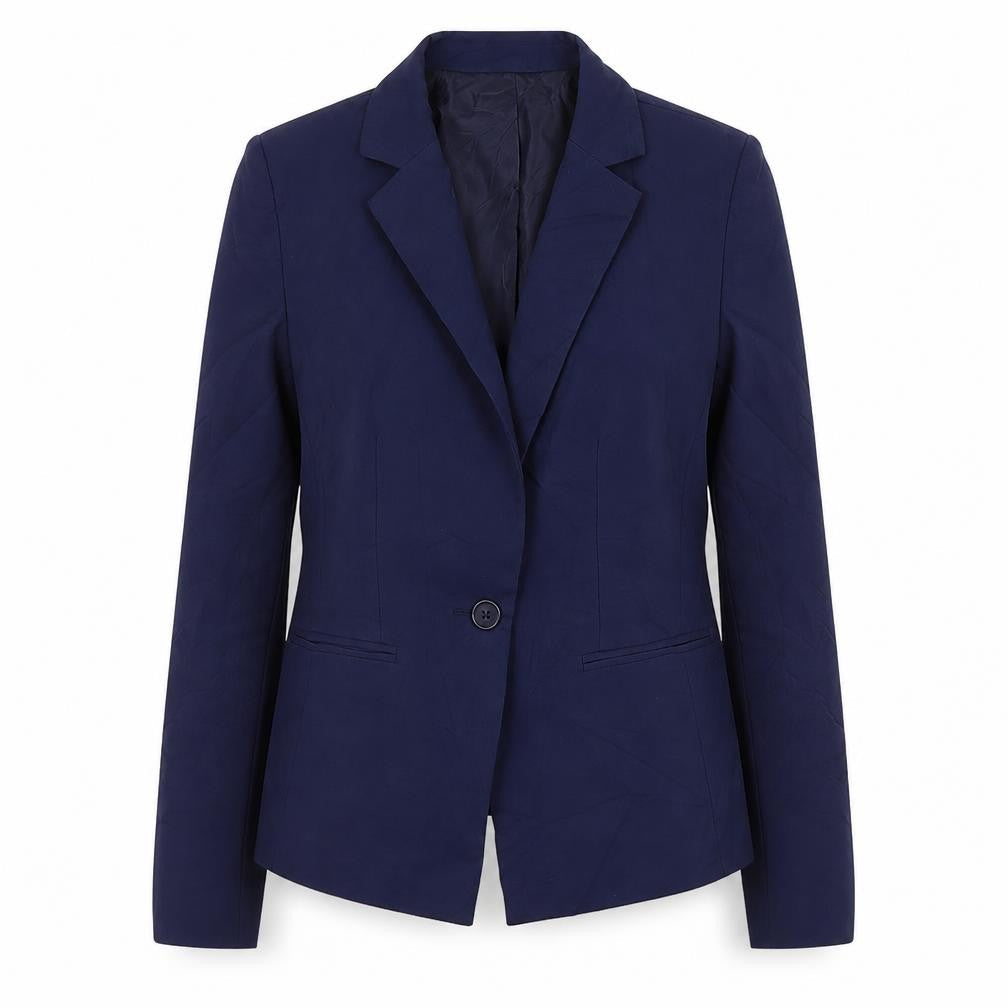 Primark Womens Blue  Cotton Jacket Suit Jacket Size 14