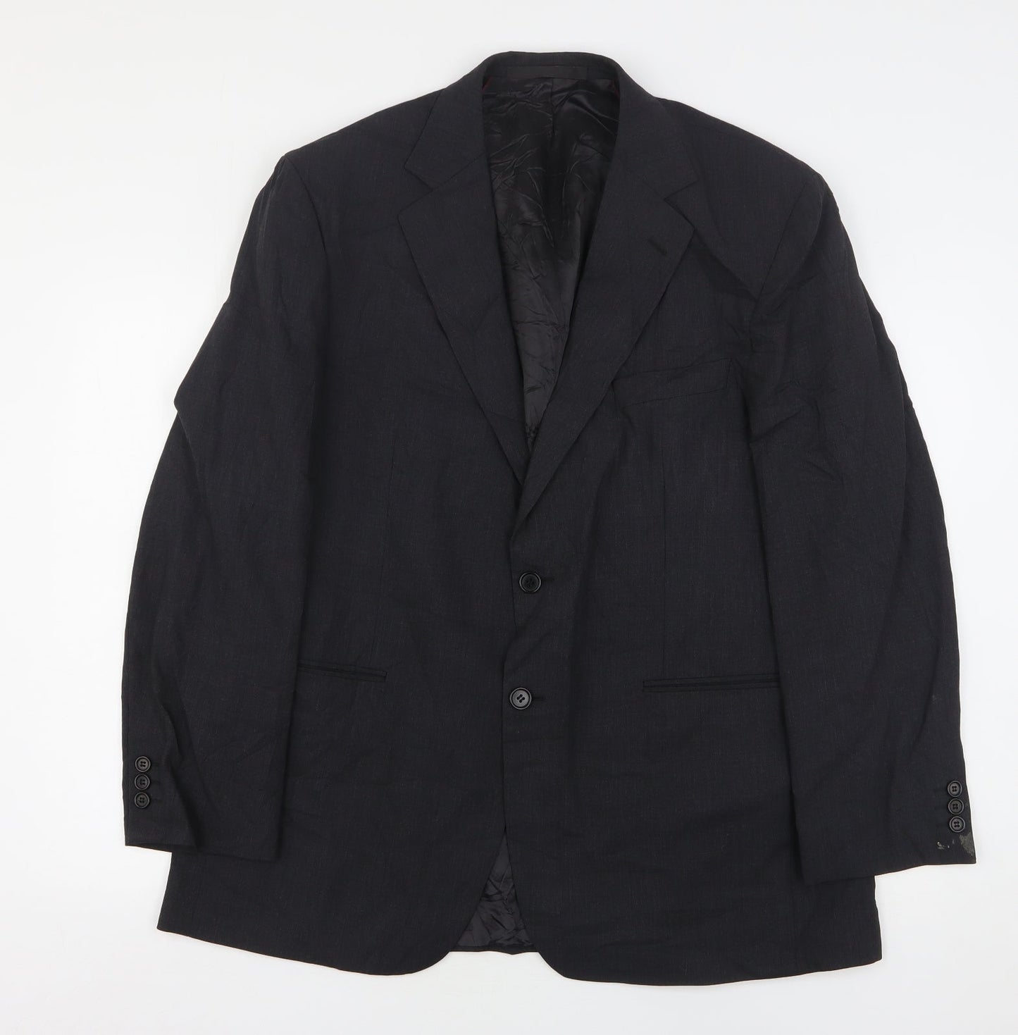 Marks and Spencer Mens Grey  Wool Jacket Suit Jacket Size 42