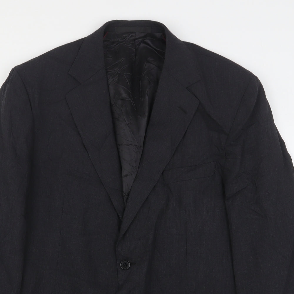 Marks and Spencer Mens Grey  Wool Jacket Suit Jacket Size 42