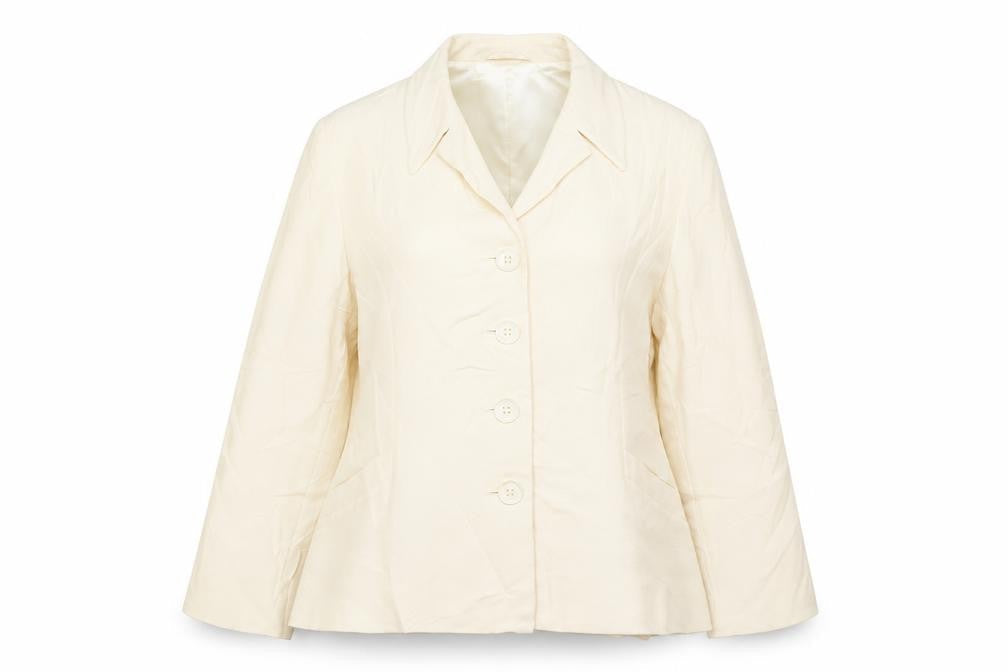 Country Casuals Womens Beige  Wool Jacket Blazer Size 10