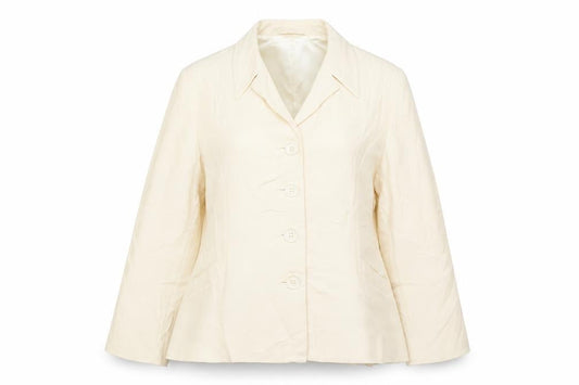 Country Casuals Womens Beige  Wool Jacket Blazer Size 10