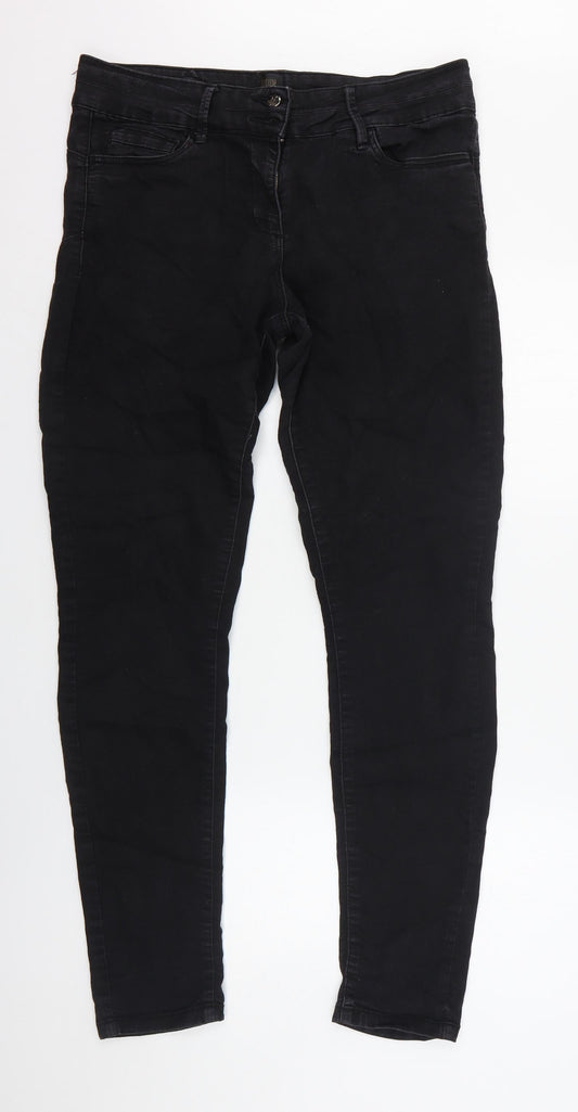 Forma Womens Black  Cotton Skinny Jeans Size 32 in L30 in Regular
