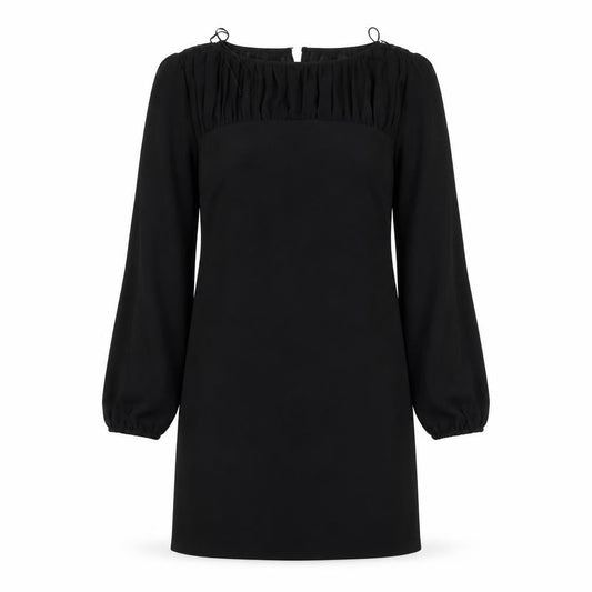 Taylor  Womens Black  Polyester Sheath  Size S  Round Neck