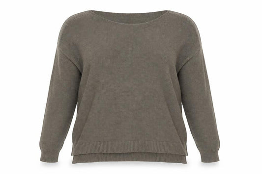 Peacocks Womens Green Round Neck  Acrylic Pullover Jumper Size XL