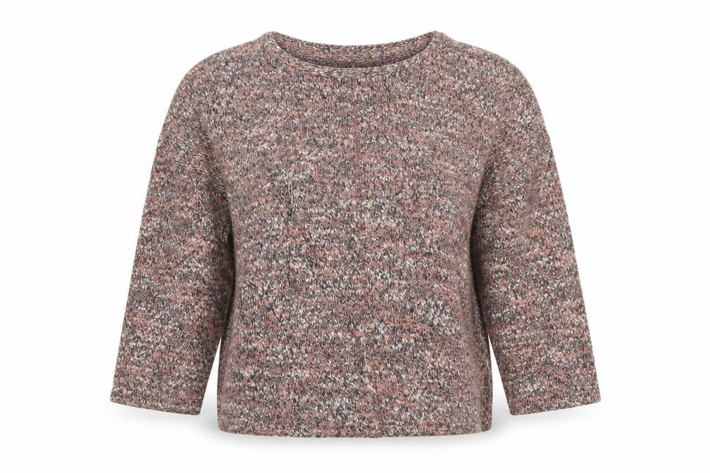 River Island Womens Pink Round Neck  Polyester Pullover Jumper Size 10   - Cropped
