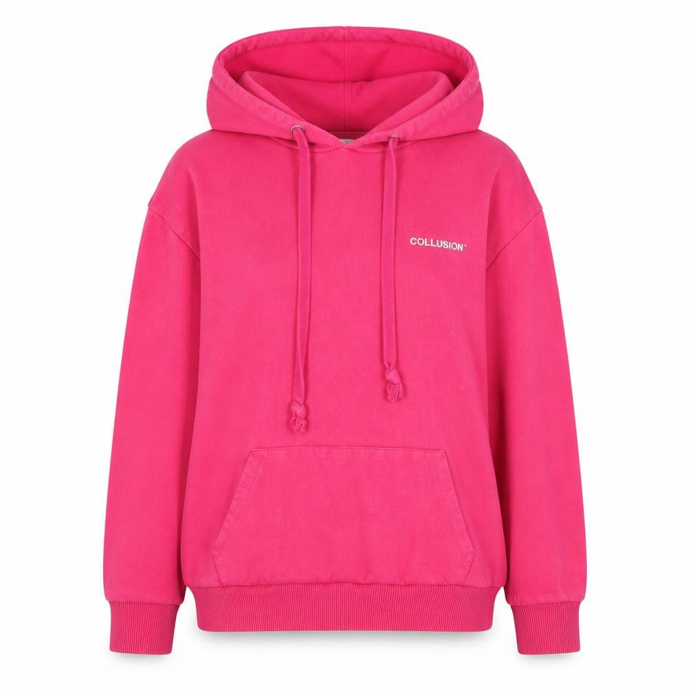 COLLUSION Womens Pink  100% Cotton Pullover Hoodie Size XS  Pullover