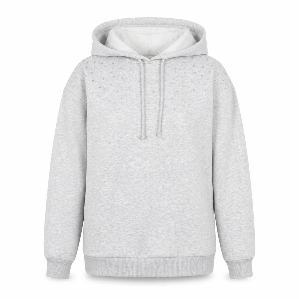 Papaya Womens Grey  Polyester Pullover Hoodie Size S  Pullover