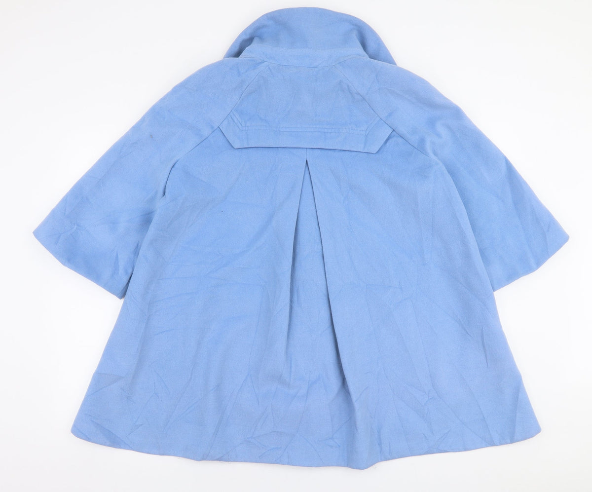 MNG Womens Blue   Overcoat Coat Size 2XL  Zip