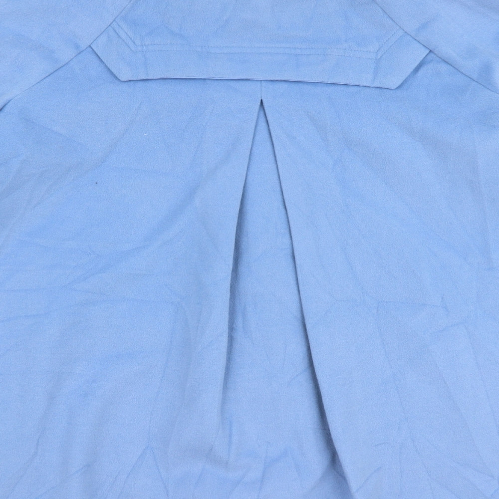 MNG Womens Blue   Overcoat Coat Size 2XL  Zip