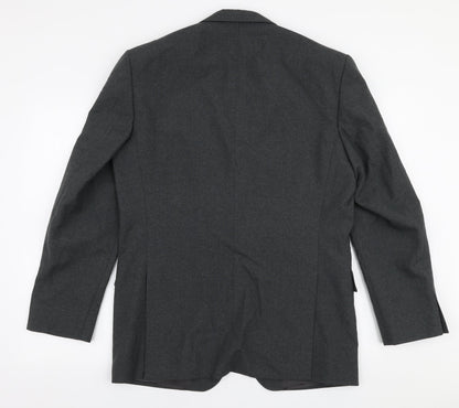 Executex Mens Grey  Polyester Jacket Suit Jacket Size 40