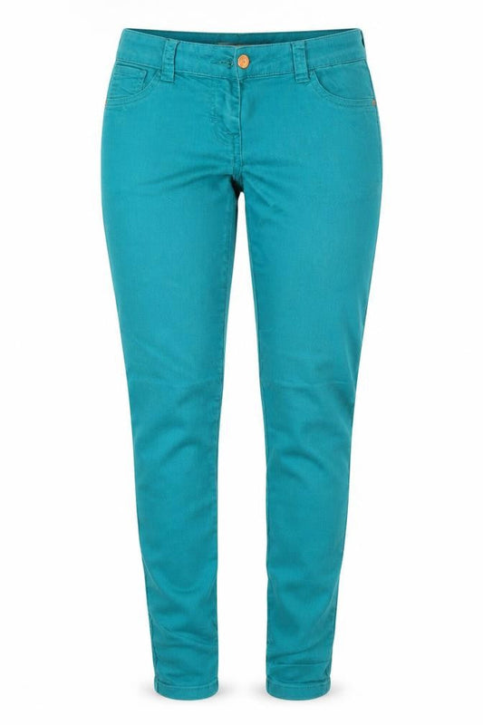 Yes Yes Womens Blue  Cotton Skinny Jeans Size 10 L32 in Regular Button