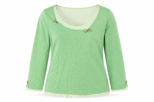Per Una Womens Green Round Neck  Cotton Pullover Jumper Size 14