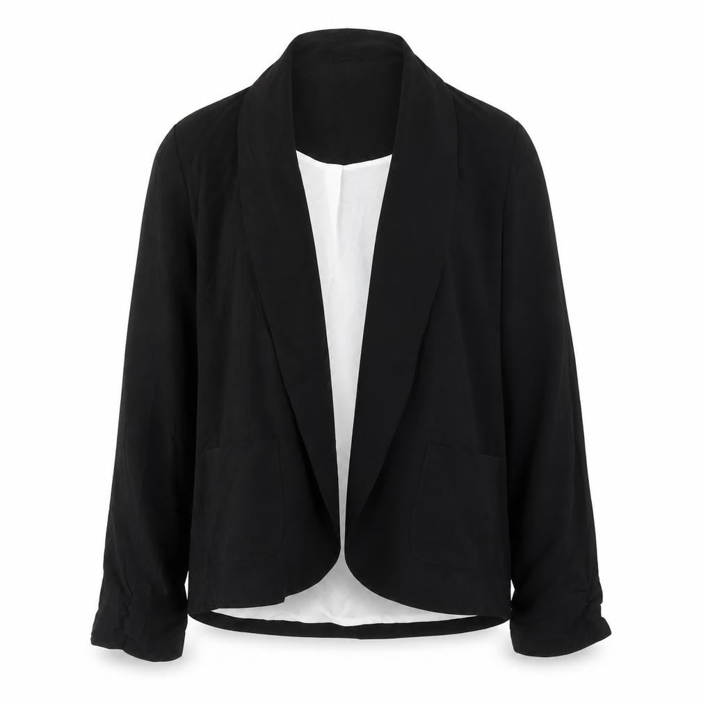 New Look Womens Black  Polyester Jacket Blazer Size 14