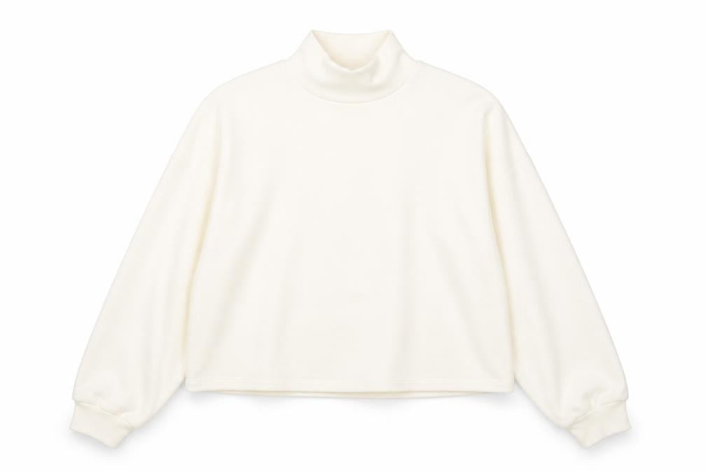 New Look Womens Beige Mock Neck  Polyester Pullover Jumper Size S