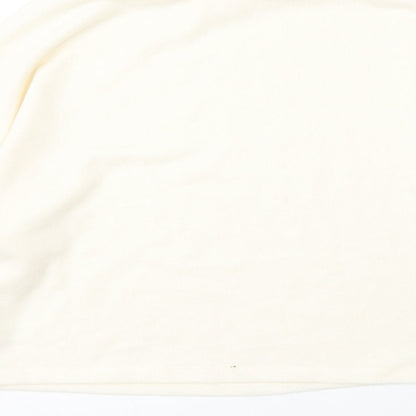 New Look Womens Beige Mock Neck  Polyester Pullover Jumper Size S
