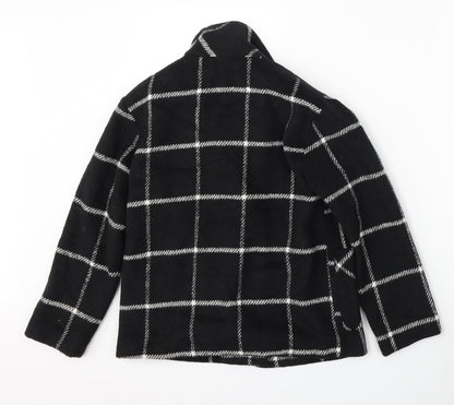 SHEIN Girls Black Geometric  Jacket  Size 9 Years