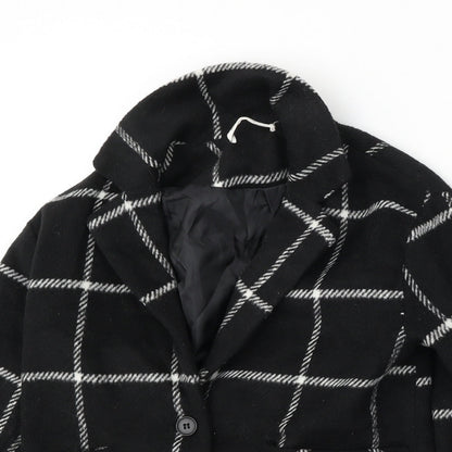 SHEIN Girls Black Geometric  Jacket  Size 9 Years