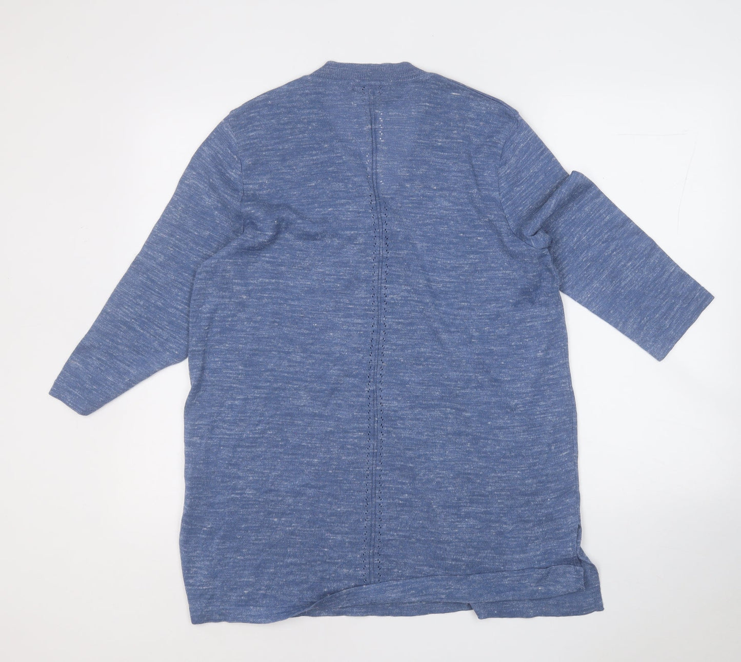 Amaryllis Womens Blue V-Neck  Acrylic Pullover Jumper Size 16