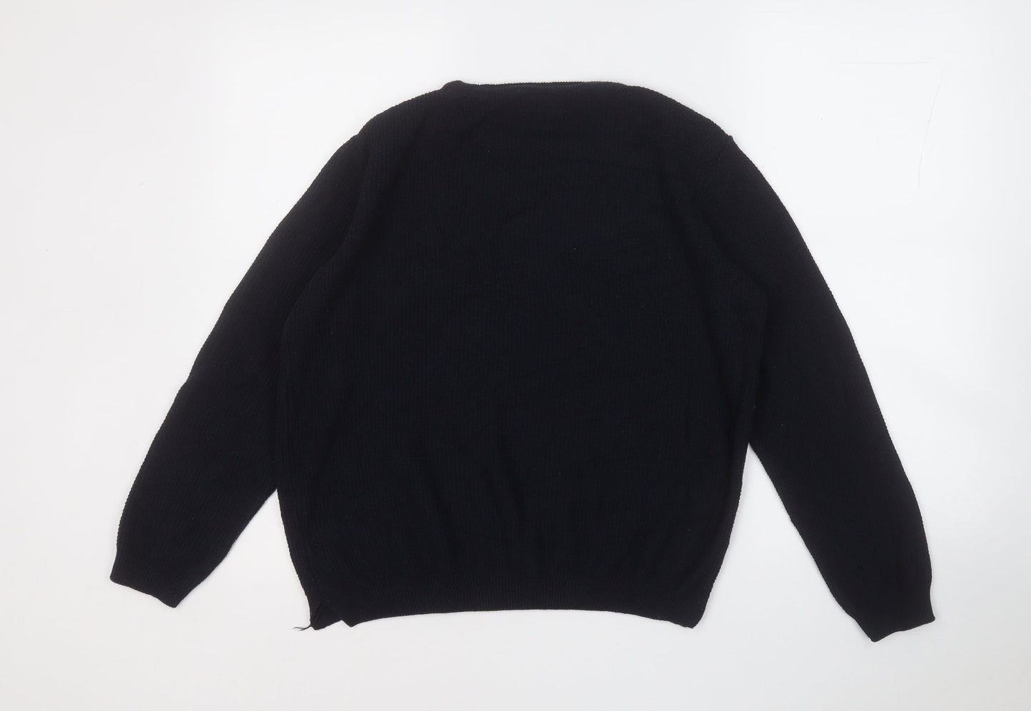 River Island Womens Blue Round Neck  Acrylic Pullover Jumper Size S