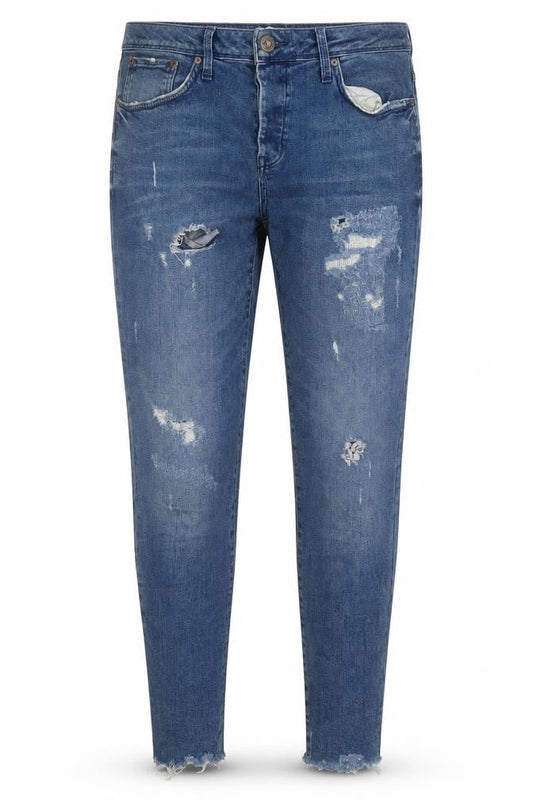 River Island Womens Blue  Cotton Skinny Jeans Size 34 L32 in Regular