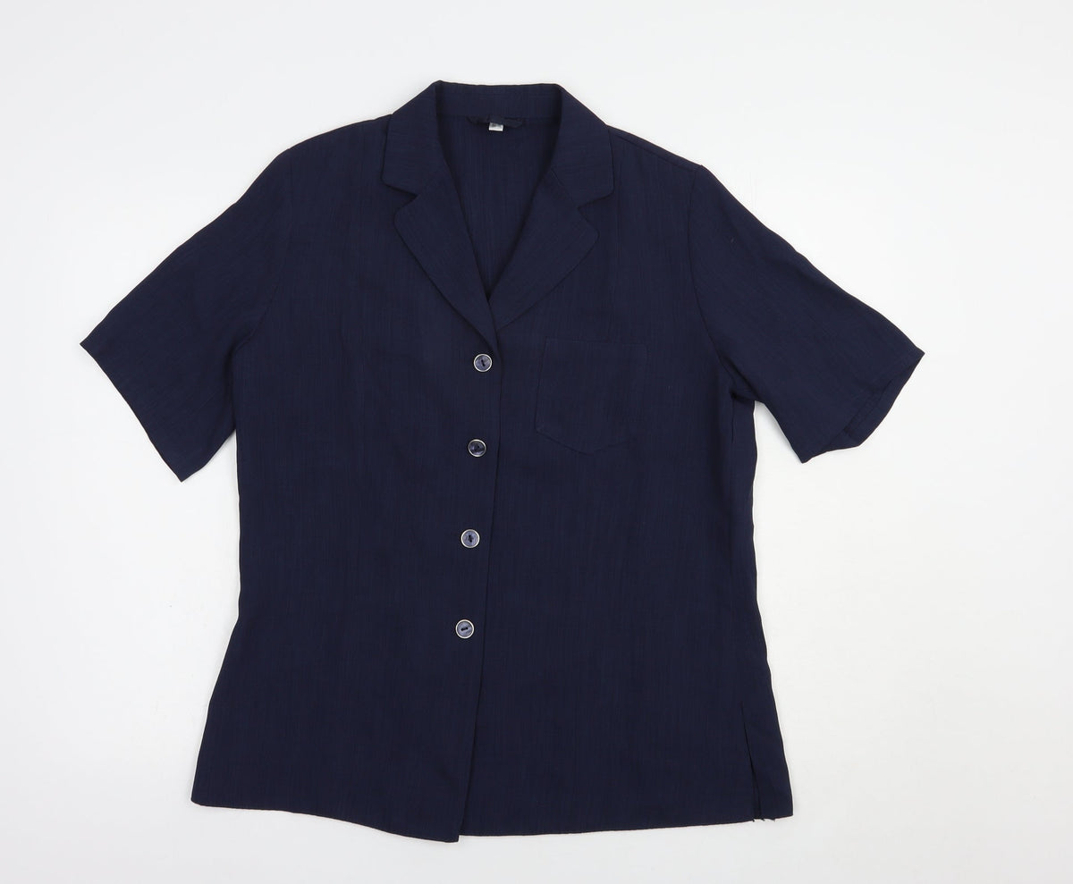 Preworn Womens Blue   Jacket Blazer Size 14  Button