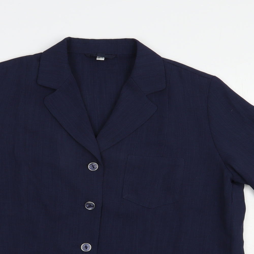 Preworn Womens Blue   Jacket Blazer Size 14  Button