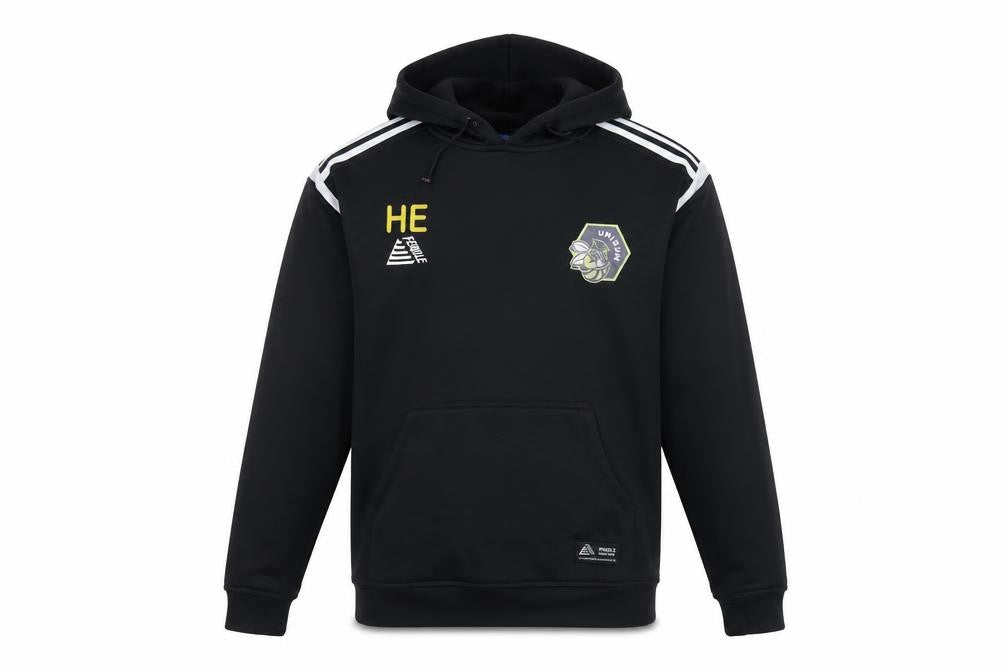 Pendle Mens Black  Polyester Pullover Hoodie Size S