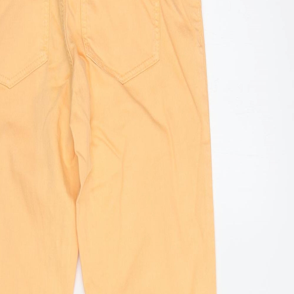 Esprit Womens Orange  Cotton Skinny Jeans Size 30 in L27 in Regular Button