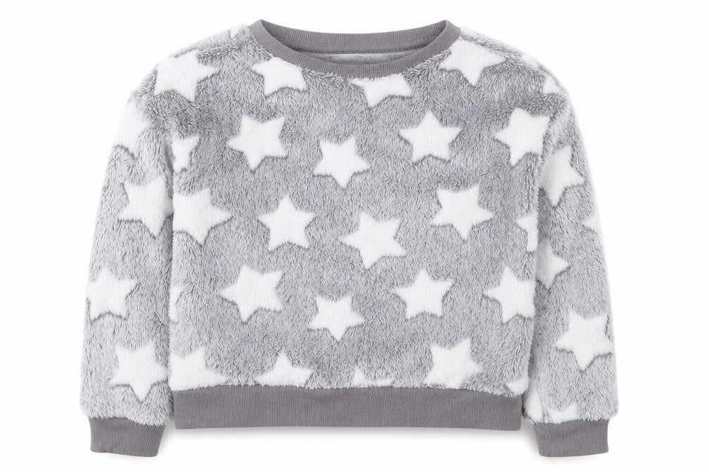 Defiant Boys Grey Geometric Polyester Pullover Sweatshirt Size 5-6 Years  Pullover