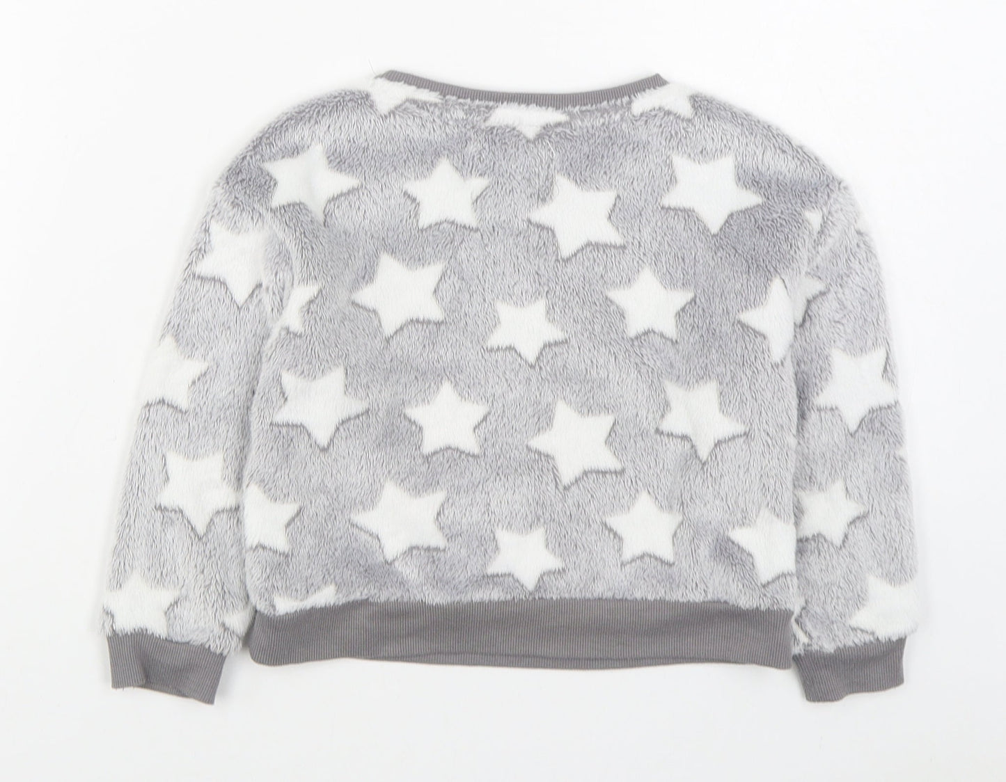 Defiant Boys Grey Geometric Polyester Pullover Sweatshirt Size 5-6 Years  Pullover