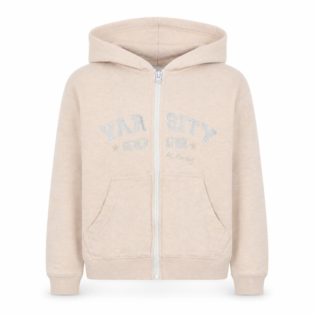 Hullabaloo Girls Pink  Cotton Full Zip Hoodie Size 9-10 Years  Zip