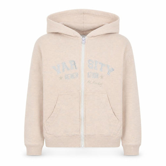 Hullabaloo Girls Pink  Cotton Full Zip Hoodie Size 9-10 Years  Zip