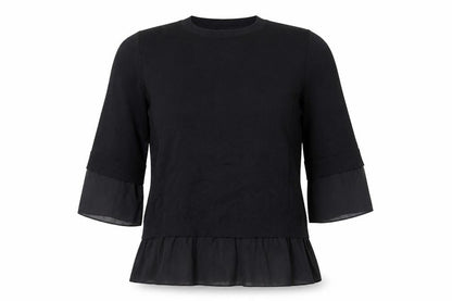Next Womens Black Round Neck  Viscose Pullover Jumper Size M