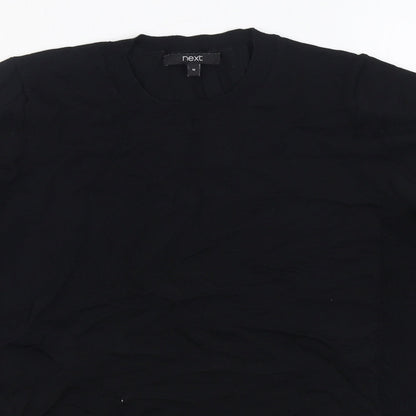 Next Womens Black Round Neck  Viscose Pullover Jumper Size M