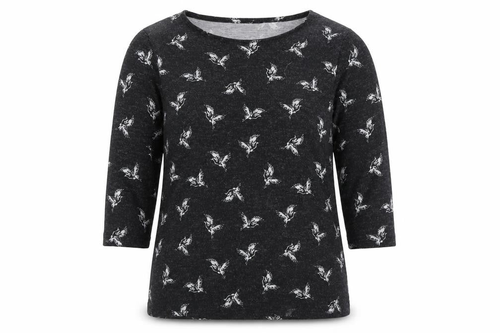 Tigi Womens Grey Round Neck Geometric Polyester Pullover Jumper Size 10