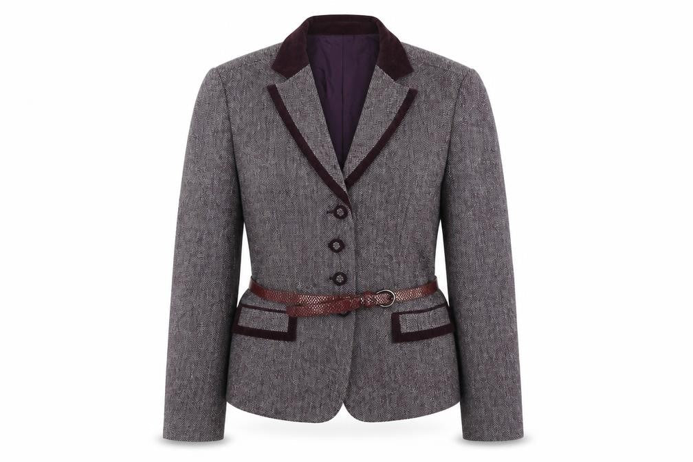 Oscar B Womens Purple   Jacket Blazer Size 14  Button