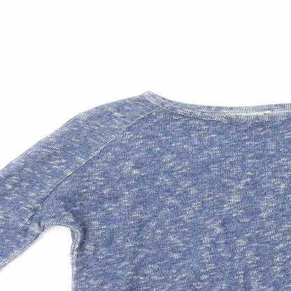 Next Girls Blue  100% Cotton Pullover Casual Size 5 Years Crew Neck