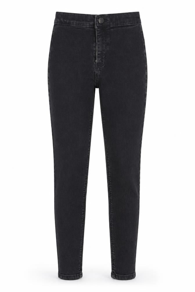Topshop Womens Grey  Cotton Skinny Jeans Size 24 L28 in Regular