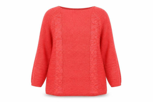 George  Womens Red V-Neck  Acrylic Pullover Jumper Size 14