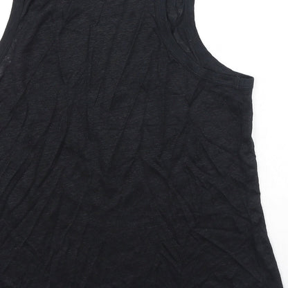 H&M Womens Black  Polyester Camisole Tank Size L Scoop Neck