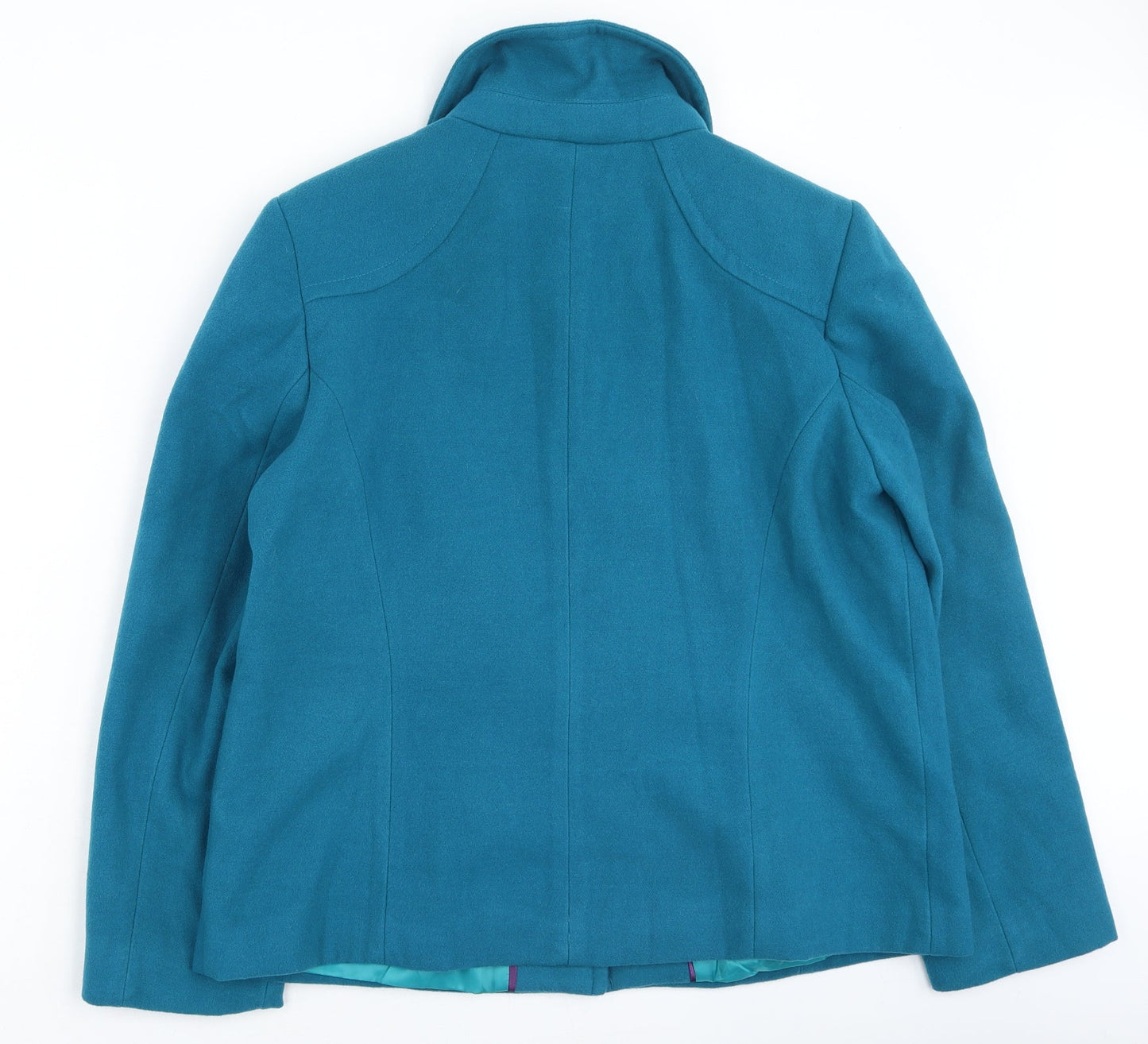 Bonmarché Womens Green Trench Coat Coatigan Size 16
