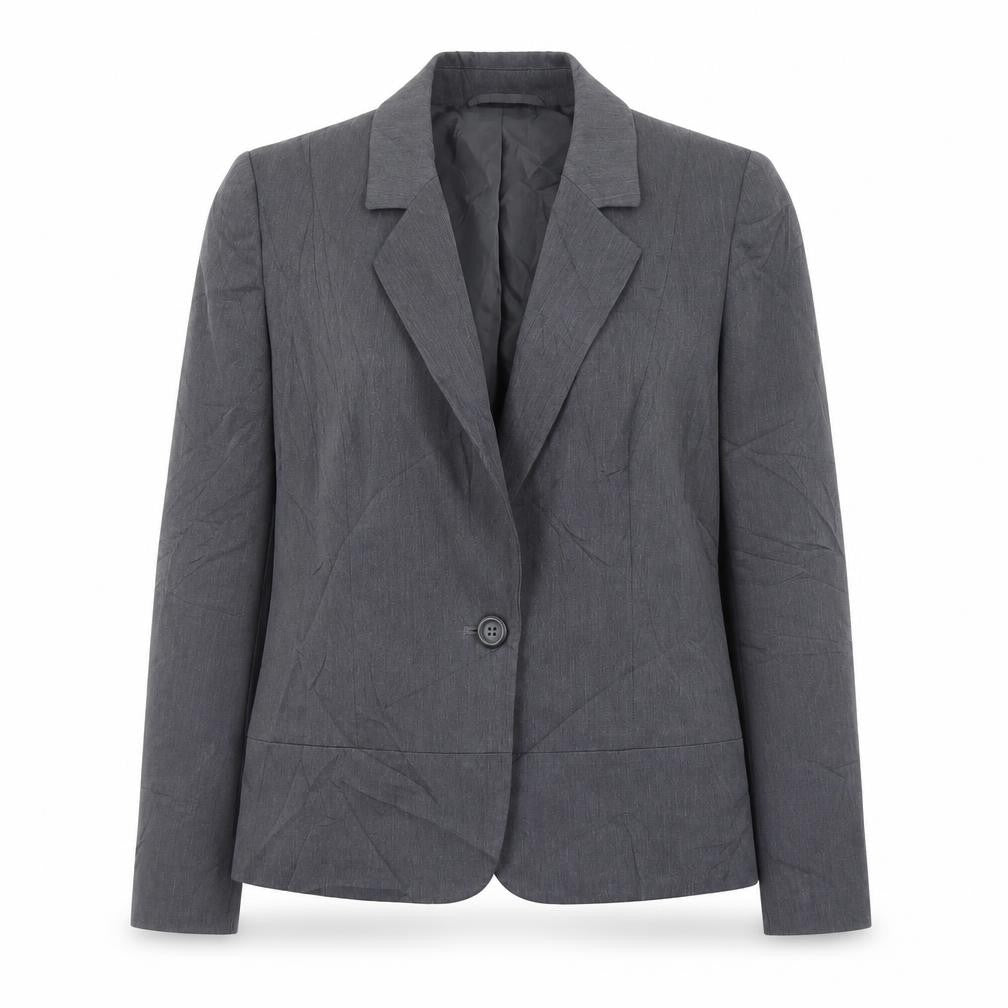 Planet Womens Grey  Polyester Jacket Suit Jacket Size 14